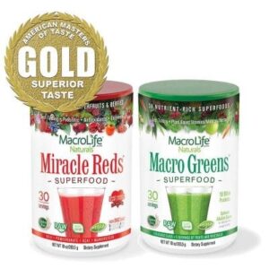 MacroLife Immunity Pack 10oz Macro Greens + 10oz Miracle Red