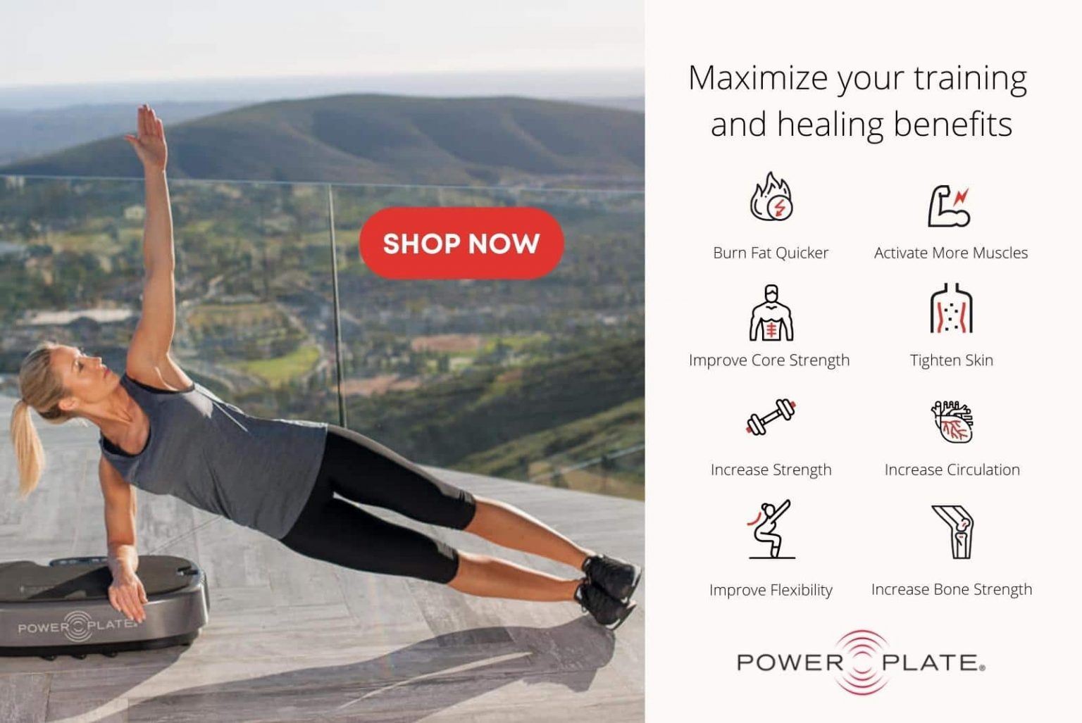 Maximize your training and healing benefits with the Personal Power Plate