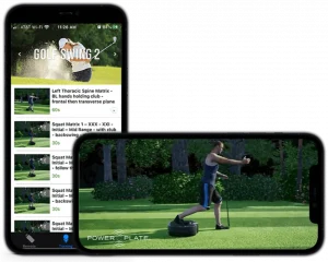 World class golf coaching app - included in the power plate golf package