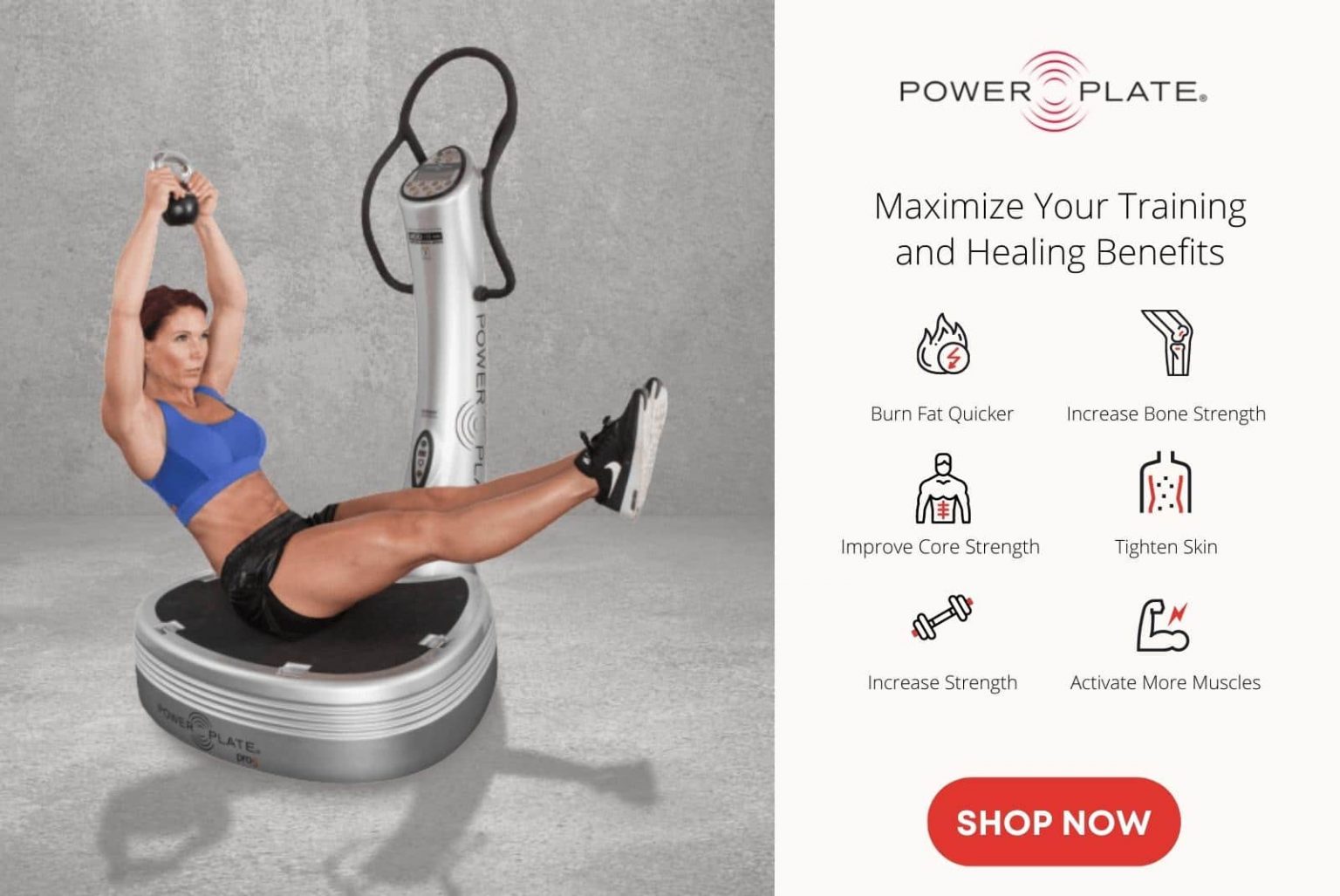 Maximize your training and health benefits with the Power Plate pro5