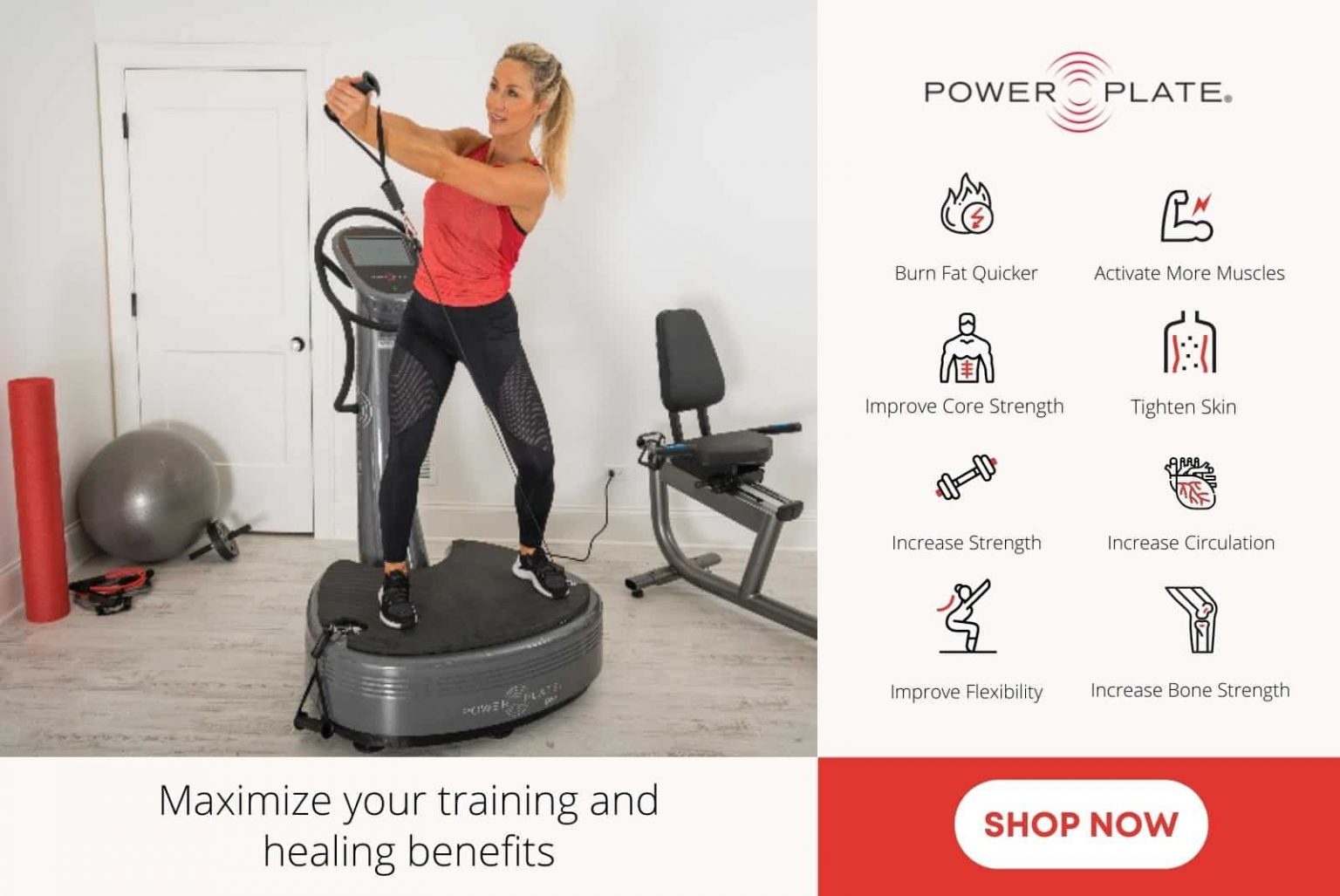 Maximize your training and health benefits with the Power Plate Pro7